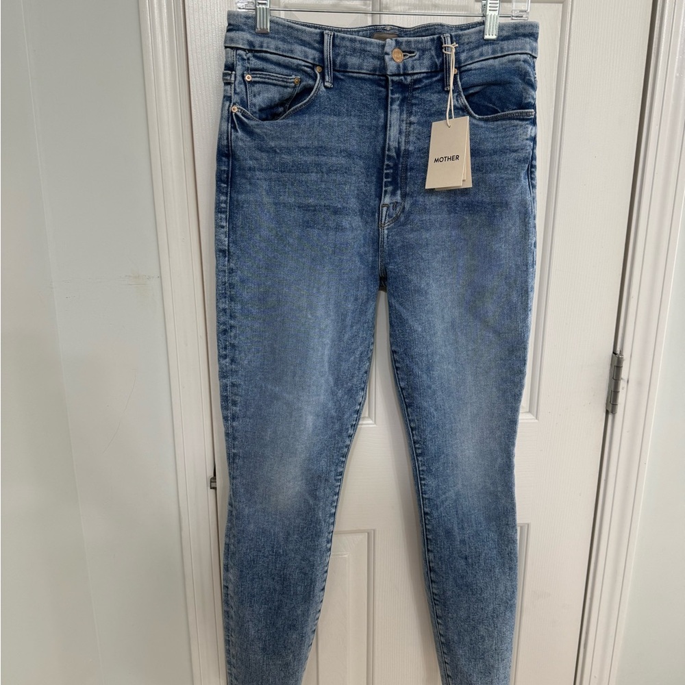 NWT MOTHER Women's Classic Blue Skinny Jeans